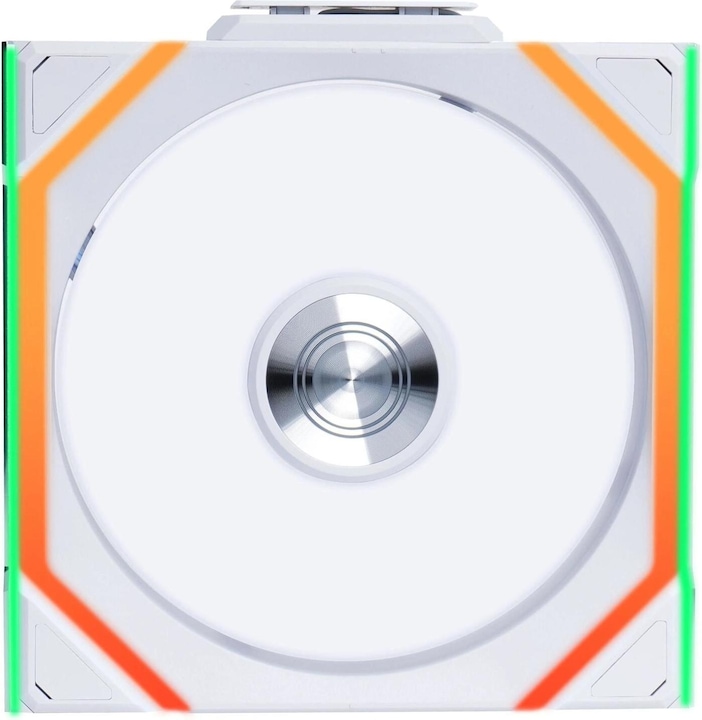 Actual product image Lian-Li UNI FAN SL Wireless ARGB PWM fan, 3-pack incl. controller - reverse blade, 120 mm, white (120 mm, 3 x)
