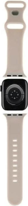 Actual product image Hello Kitty Pasek HKAWMSCHBLE Apple Watch 38/40/41mm beżowy/beige strap Silicone Kitty Head (40 mm, Silicone, Stainless steel)