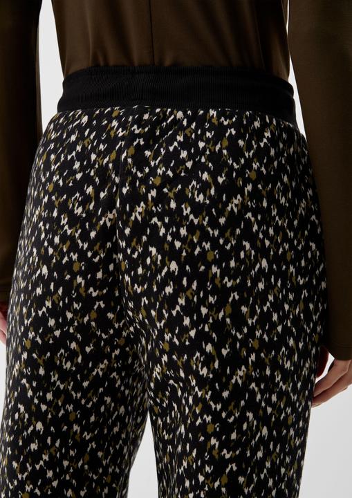 Immagine prodotto s.Oliver Hose Sweatpants mit Allovermuster (44)