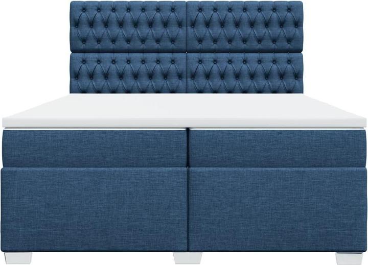 Actual product image vidaXL Bo x springbett mit Matratze 200 x 200 cm Stoff (200 x 200 cm)