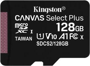 Kingston Canvas Select Plus MicroSDXC UHS-I Classe 10 (128 GB, microSDXC, U1, UHS-I)