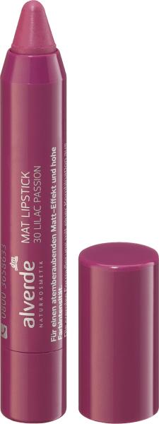 Actual product image dm alverde Lipstick Matt Lilac Passion 30 (Purple)