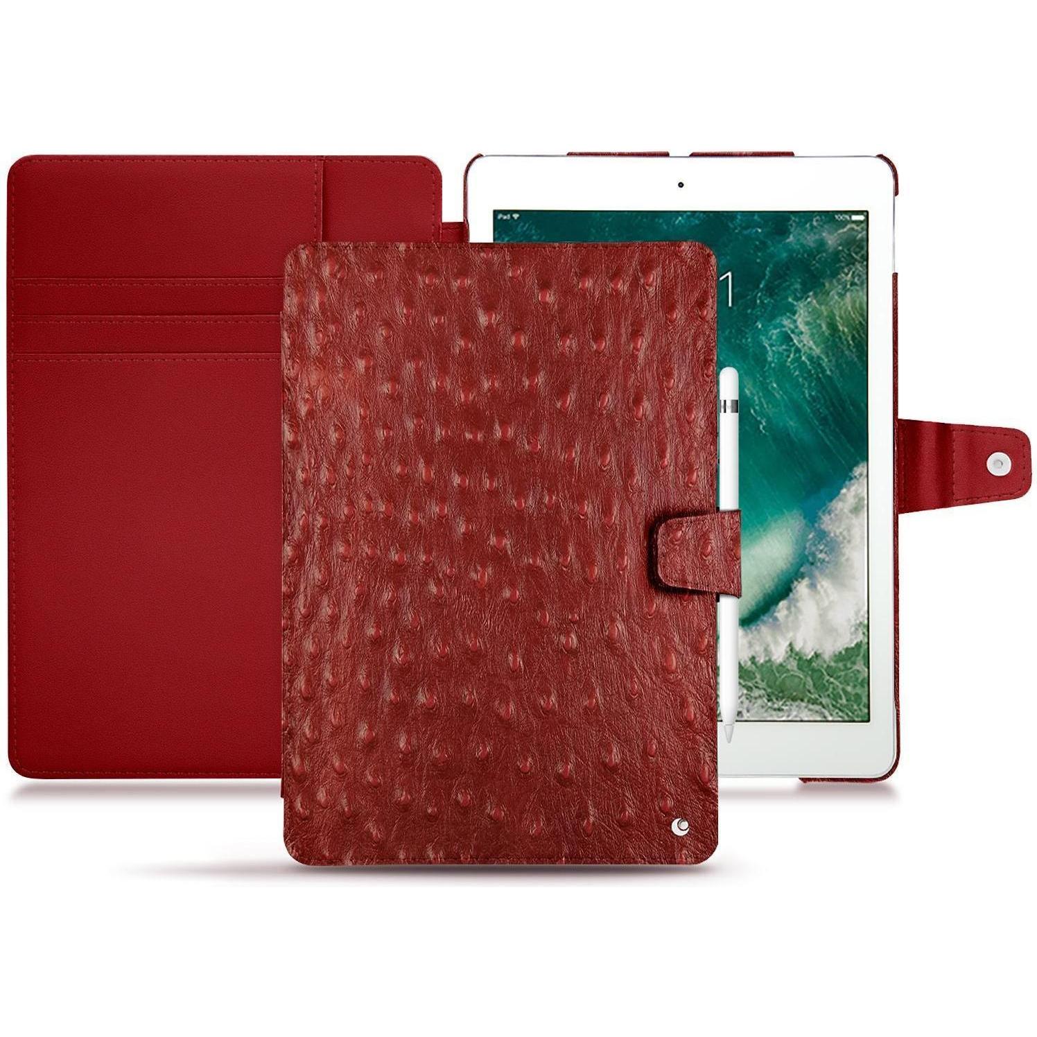 Noreve Lederschutzhülle Wallet (iPad Pro 10.5 2019 (2. Gen)), Tablet Hülle, Rot