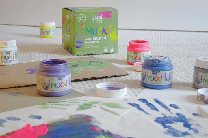 Image du produit Kreul MUCKI Kit de peinture au doigt (Multicolore, 1200 ml)
