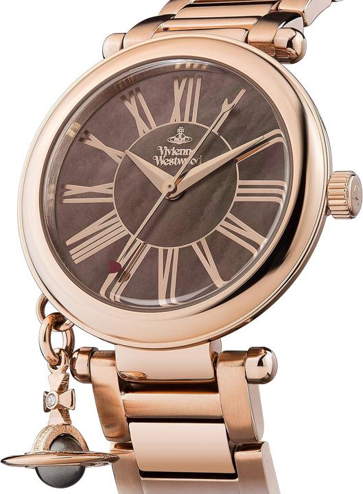 Actual product image Vivienne Westwood Mother Orb Quartz Watch with Brown MOP Dial (32 mm)
