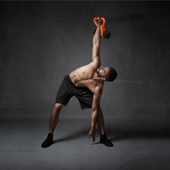 Actual product image Relaxdays Dumbbell handle adapter