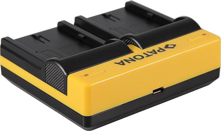 Immagine prodotto Patona Caricabatterie doppio per Canon BP-511 EOS 650 10D 20D 20Da 300D 300D 40D CMV500 D30 incl. Micro-USB (Caricabatterie per fotocamere)