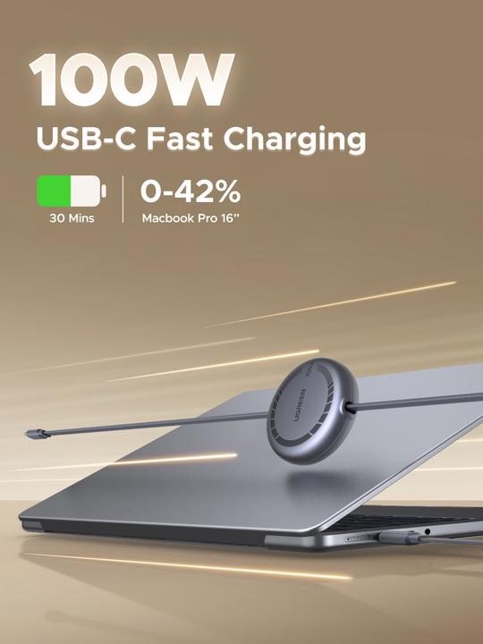 Produktbild Ugreen USB C — USB C (1 m, USB 2.0, 100 W)
