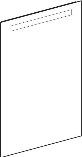 Actual product image Geberit Option Basic Square illuminated mirror, top lighting (5 x 67 cm)