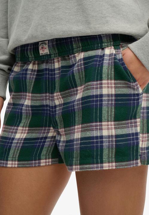 Produktbild Superdry Karierte Baumwollshorts mit Elastikbund (XL)