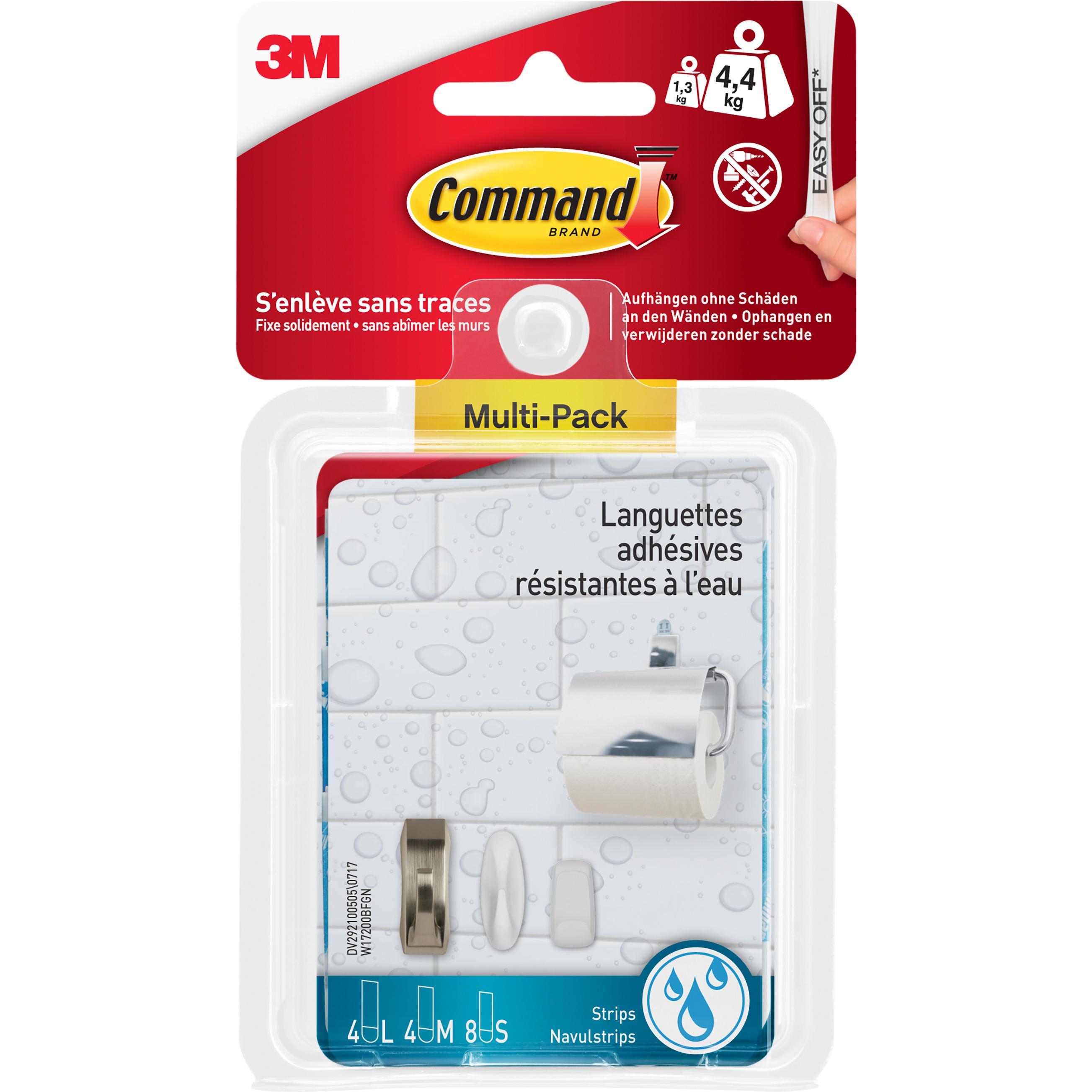 Command, Fotokleber + Posterkleber, Wasserresistente Strips im Multipack (0.50 kg)