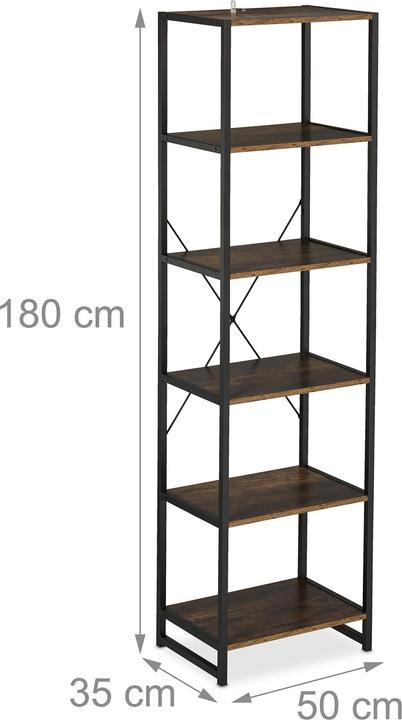 Productafbeelding Relaxdays Standregal (50 x 35 x 180 cm)