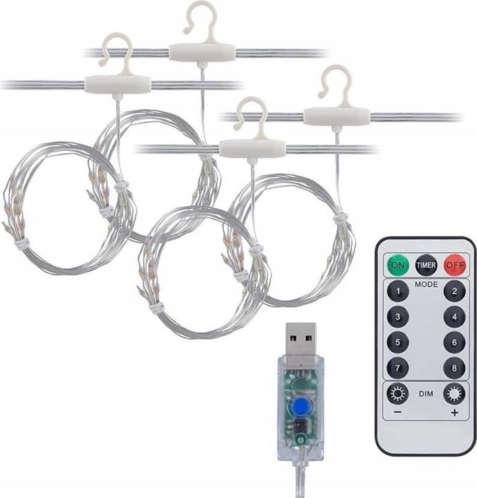 Actual product image Extralink Led curtain 3x3 + remote control Bz