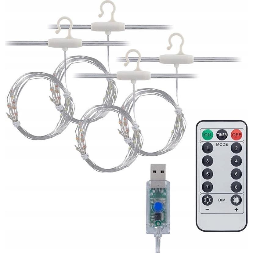 Extralink, Lampada da tavolo, Tenda a led 3x3 + telecomando Bz