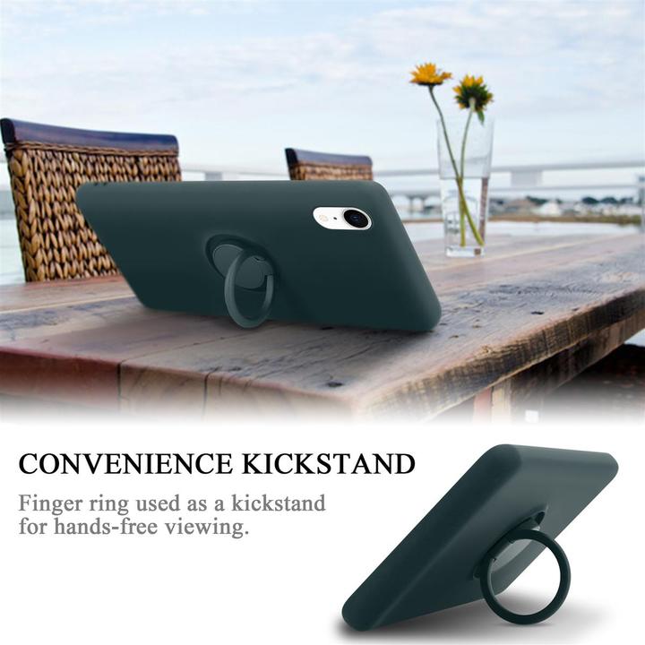 Actual product image Cadorabo TPU Liquid Ring Silicone Case Cover (Apple iPhone XR)