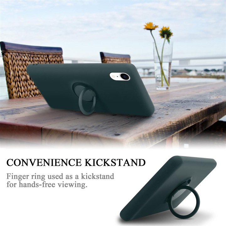 Actual product image Cadorabo TPU Liquid Ring Silicone Case Cover (Apple iPhone XR)