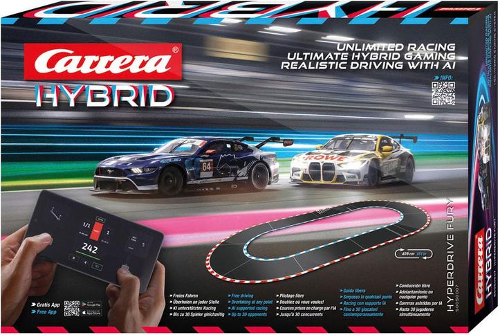 Produktbild Carrera HyperDrive Fury, Hybrid KI Gaming Rennaction Set