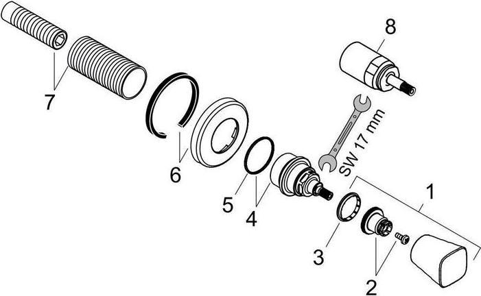 Immagine prodotto hansgrohe Valvola d'arresto HG LOGIS DN 15/DN 20 pronta per il montaggio ad incasso cromo