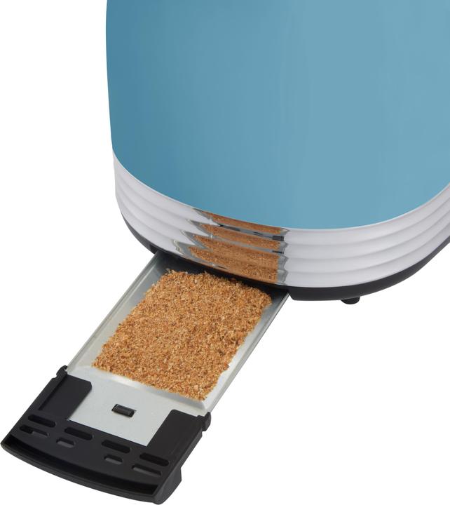 Actual product image Russell Hobbs Hanley Toaster, Retro Blue (28651-56)