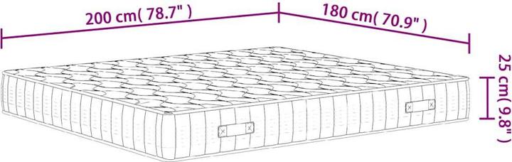 Produktbild vidaXL Taschenfederkern-Matratze (180 x 200 cm)