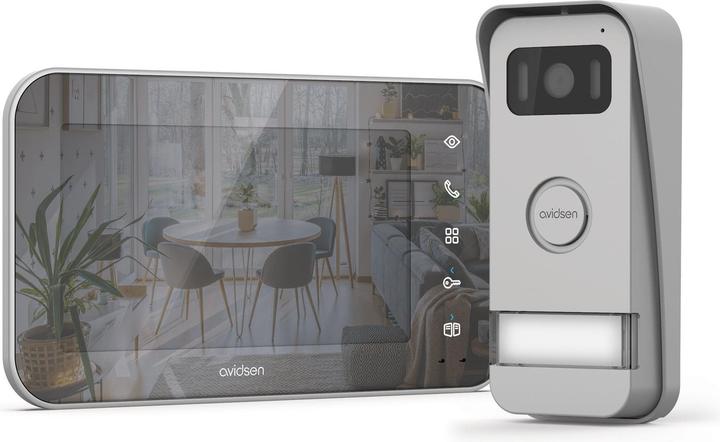Produktbild Avidsen MAYA Video-Türsprechanlage Kabelgebunden Komplett-Set Aluminium (Kabelgebunden)