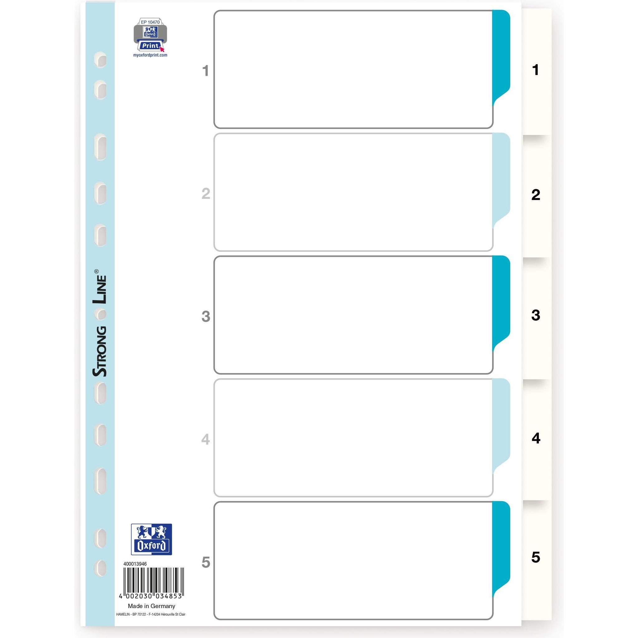 Elba, Ordner Zubehör, Register PP mit Deckblatt