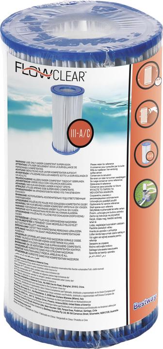 Actual product image Bestway Flowclear Cartridge Filter Type III