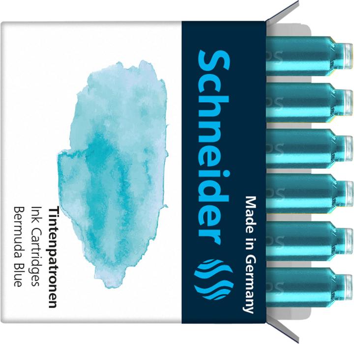 Actual product image Schneider Ink cartridge Callissima 6 pieces, Bermuda Blue (6 Piece, Blue)