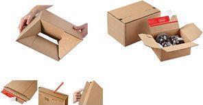 Actual product image Colompac Flash bottom carton with self-adhesive seal (20 x)