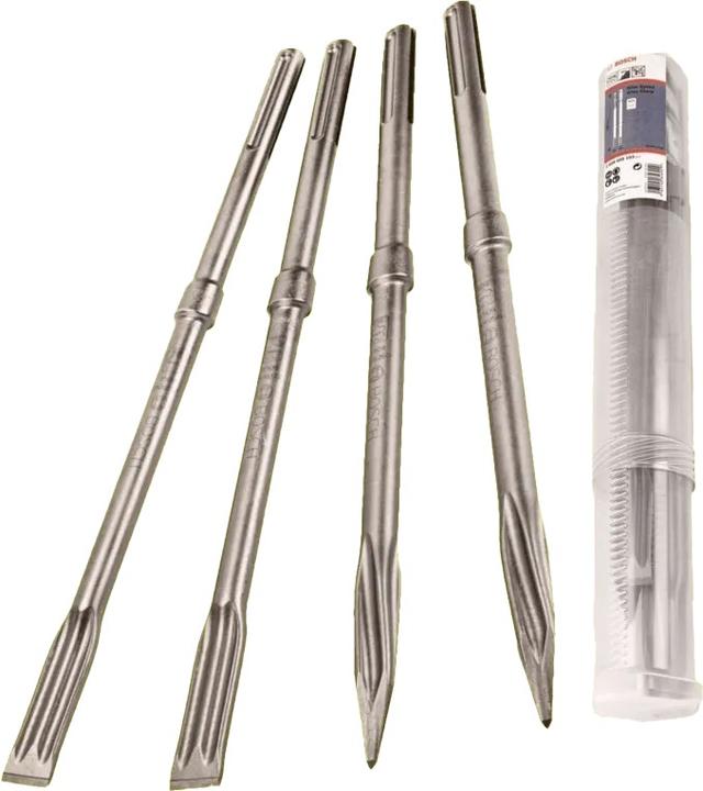 Actual product image Bosch Professional Zubehör PRO SDS max-5C chisel set, pointed chisel 400 mm, flat chisel 25 x 400 mm, 2+2 pcs. (400 mm)