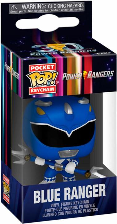 Productafbeelding Funko Power Rangers 30e présentoir porte-clés Pocket POP! Vinyl Blue Ranger 4 cm (1)