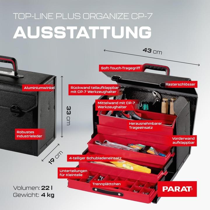 Image du produit Parat Déchargement d'un sac à outils professionnel