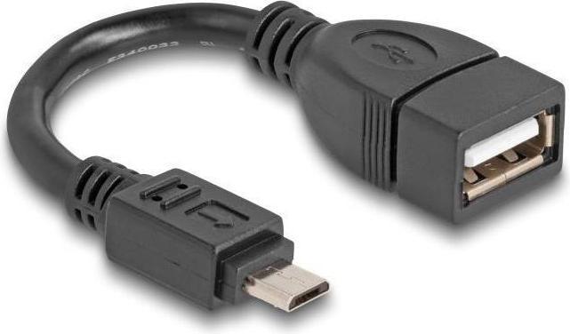 Image du produit Delock Câble USB 2.0 OTG type micro-B mâle vers type-A femelle (0.11 m, USB 2.0)