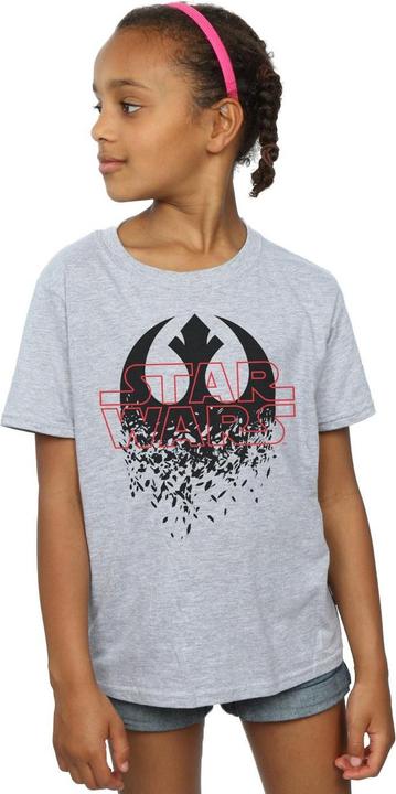 Produktbild Star Wars The Last Jedi Shattered Emblem TShirt Mädchen (152, 158)