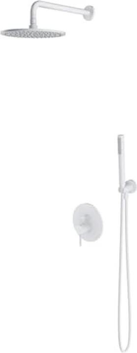 Omnires Y-Unterputz-Duschset mit Regenbrause, mattweiss