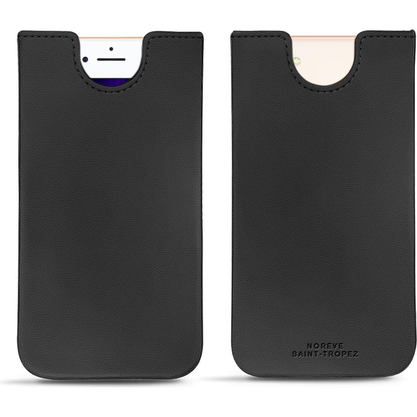 Noreve Lederschutzhülle (Apple iPhone 8), Smartphone Hülle, Schwarz