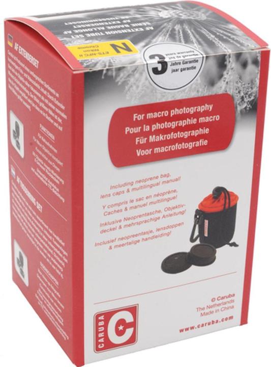 Produktbild Caruba Extension Tube Set Nikon Chrom (Typ II) (Makro-Zwischenring, Nikon F)