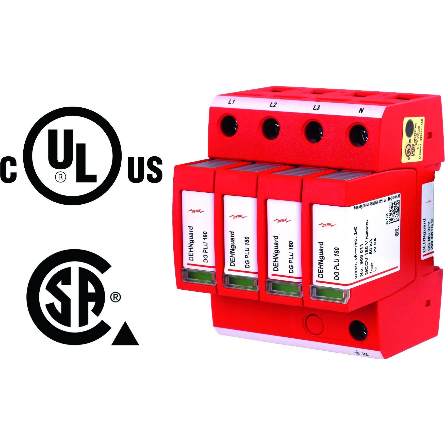 Dehn, Protezione contro le sovratensioni, DG MU 3PY 208 4W+G R