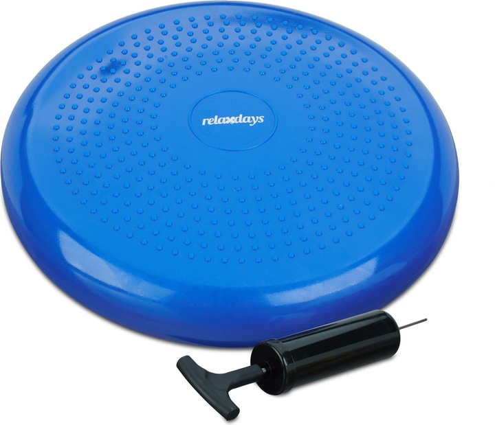 Image du produit Relaxdays Disque d'équilibre de 33 cm avec pompe à air