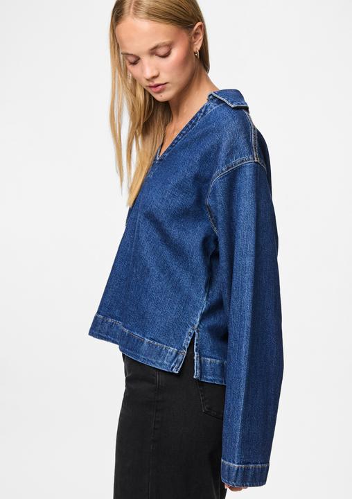 Immagine prodotto Pieces Pcsilke V-Ausschnitt Denim Hemd (L)