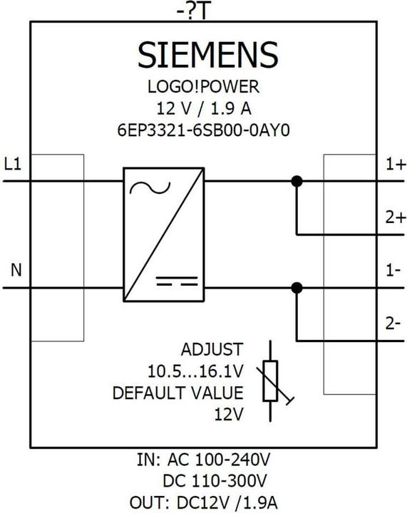 Produktbild Siemens Hutschienen-Netzteil (DIN-Rail