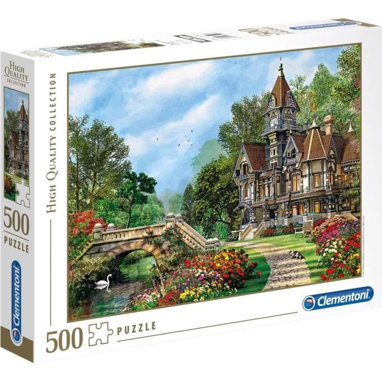 Clementoni PUZZLE 500 EL HQ Old Waterway Cottage (500 Teile)