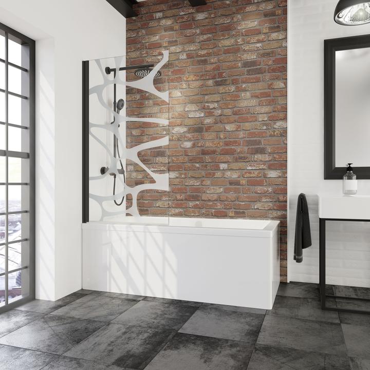 Black matte, Decor glass