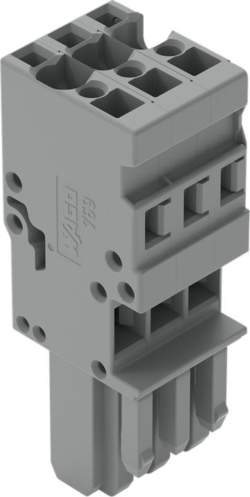 Produktbild Wago 1 Conductor Female Plug, 3 Pole Grey (Diverse)