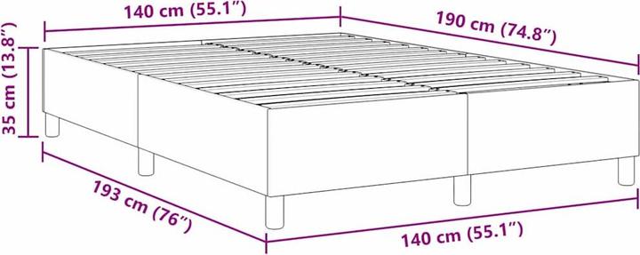 Image du produit vidaXL Bettgestell (140 x 190 cm)