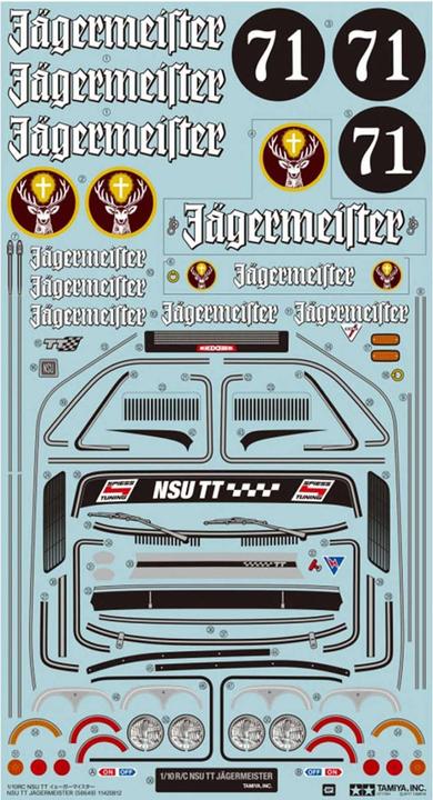 Actual product image Tamiya NSU TT Hunter (M-05) (Kit)