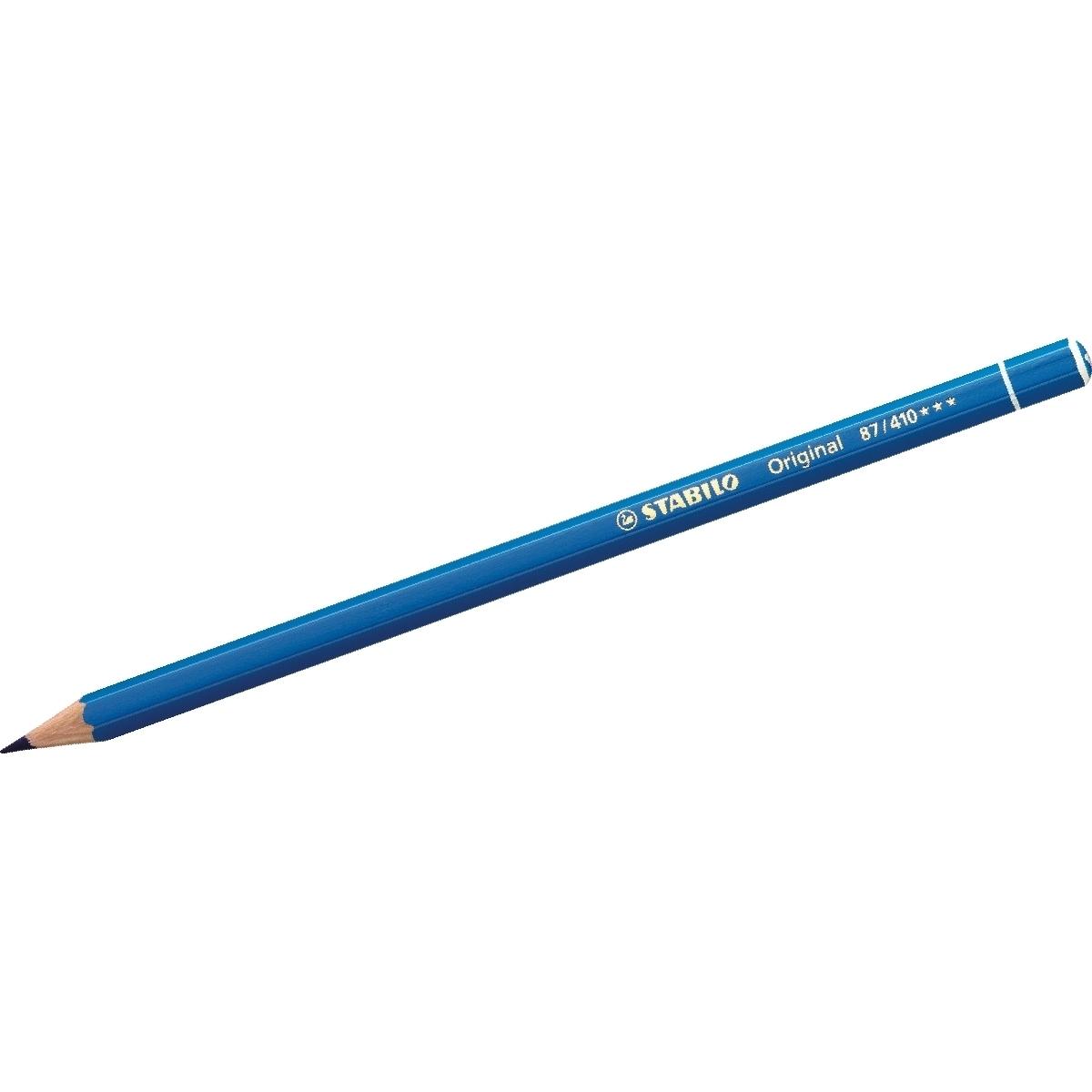 STABILO, Malstifte, Original Potlood - Diep Hemelsblauw (87/410) (Blau, 1 x)