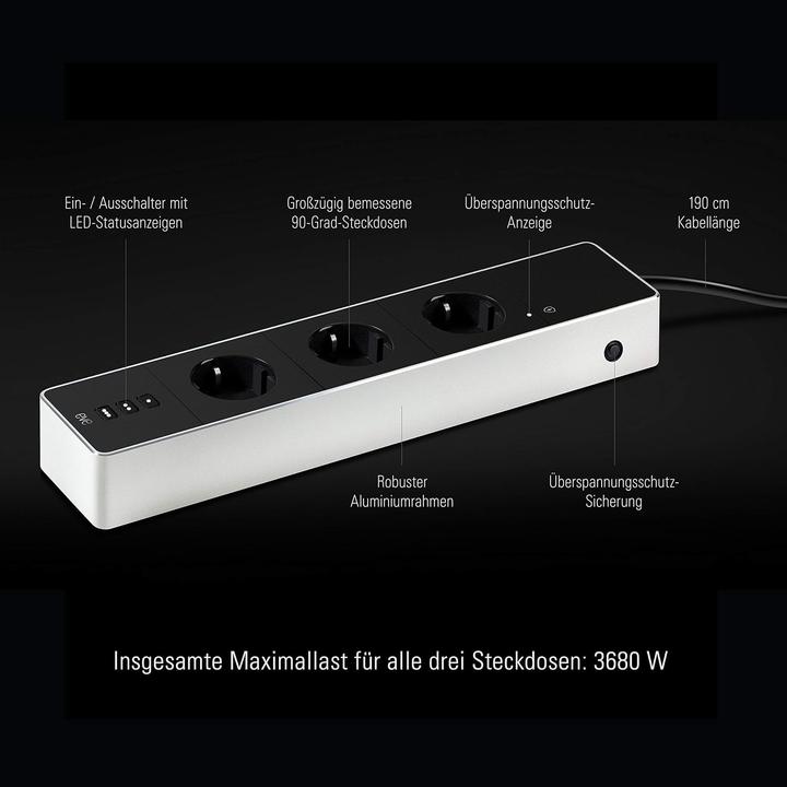 Productafbeelding Eve Energiestrook (3x, CEE 7/3, 1.90 m)