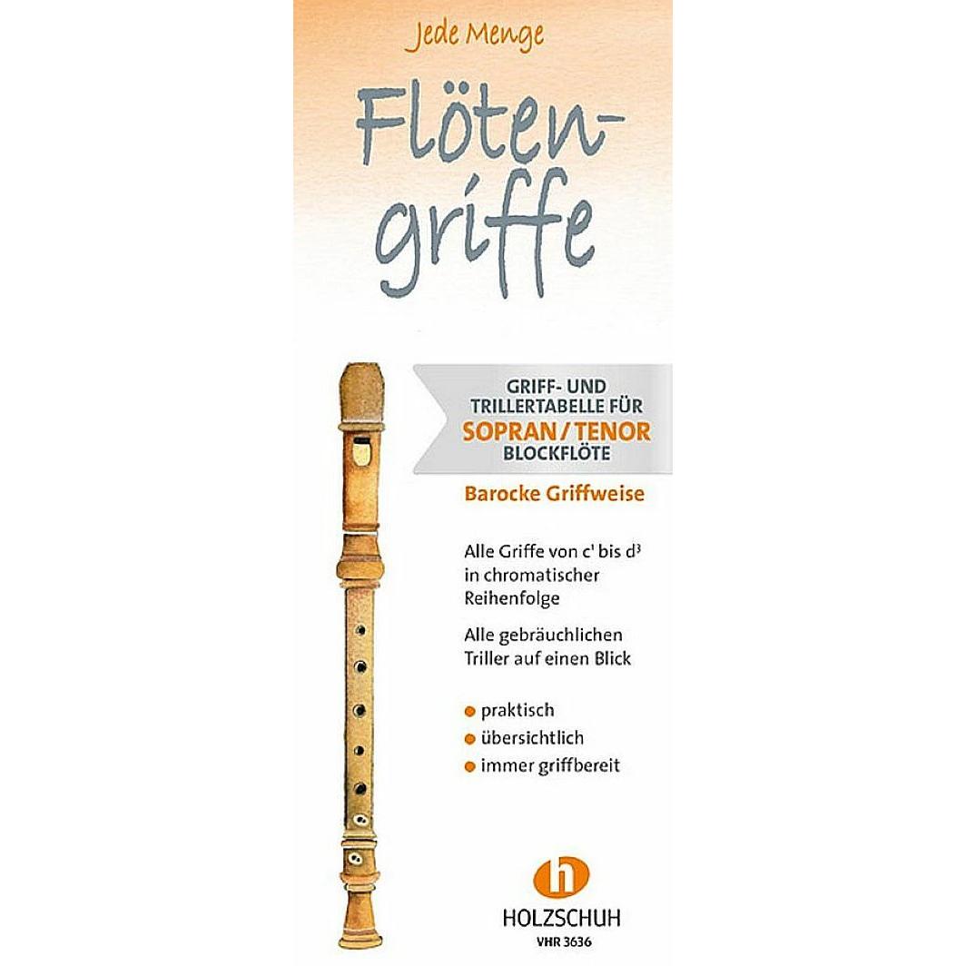 Jede Menge Flötengriffe - Sopran/Tenor (Barocke Griffweise), Fachbücher von Barbara Ertl