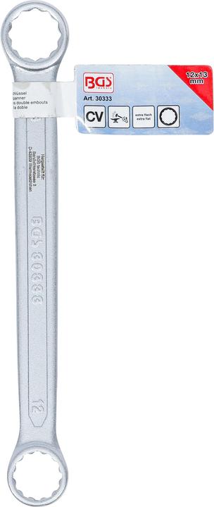 Actual product image BGS Double Ring Spanner extra flat 12 x 13 mm (12 mm, 13 mm)
